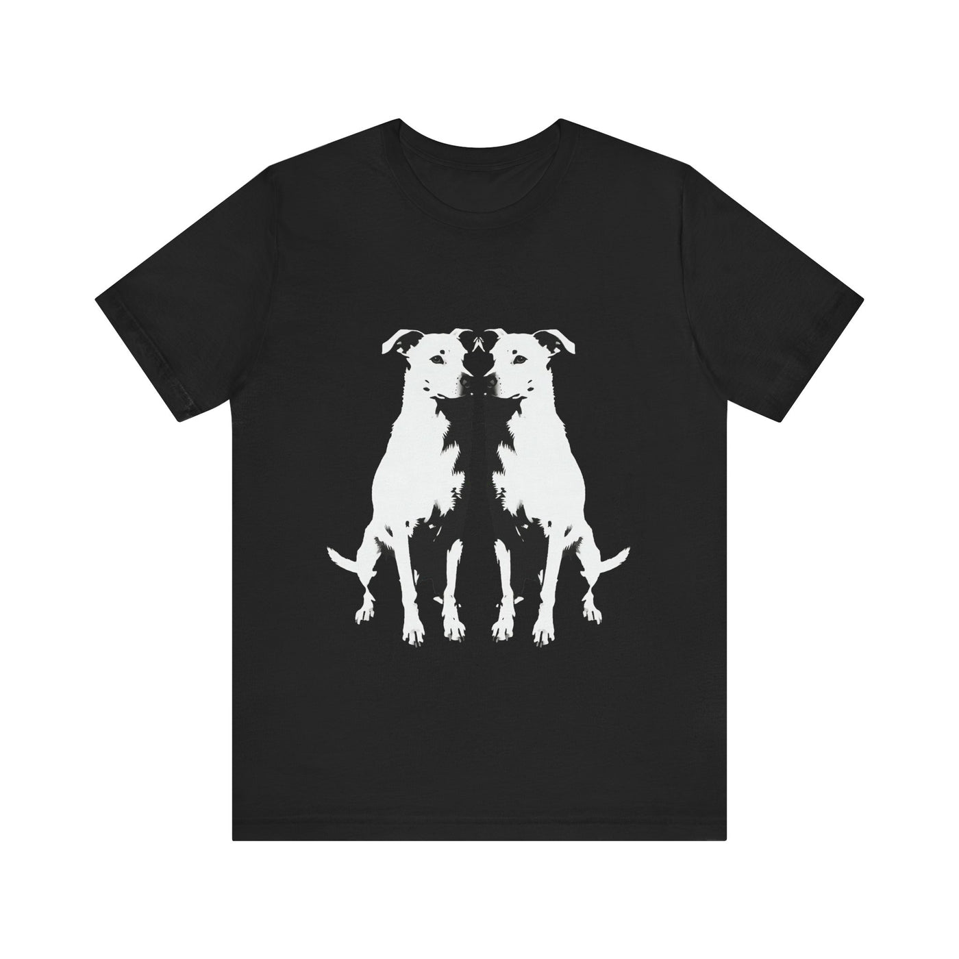 Dog Lover's Unisex Short Sleeve Tee outlined style 2 | Pet Enthusiast Shirt, Gift for Dog Lovers, Animal Lovers Apparel, Casual Wear, Fun Dog Graphic T-Shirt