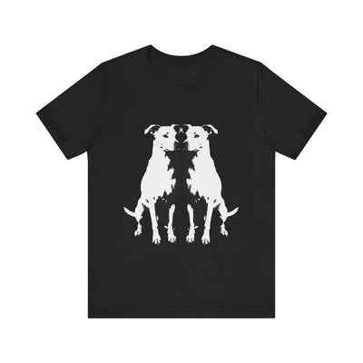 Dog Lover's Unisex Short Sleeve Tee outlined style 2 | Pet Enthusiast Shirt, Gift for Dog Lovers, Animal Lovers Apparel, Casual Wear, Fun Dog Graphic T-Shirt