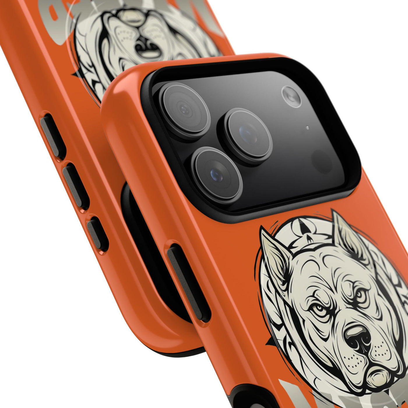 Master Dog Orange Tough Magnetic iPhone 17 / 17 Air / Pro / Pro Max Protective Case support MagSafe