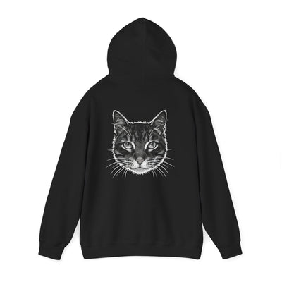 Cozy Cat Lover Hoodie style 1- Unisex Heavy Blend™ Sweatshirt, Purrfect Gift for Pet Owners, Casual Wear, Cat Themed Apparel, Cozy Clothing