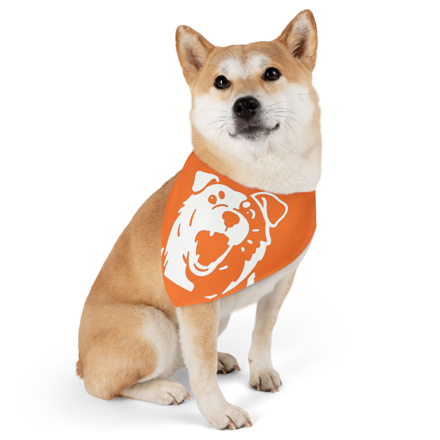 Orange Dog Bandana Collar – Dog Accessory, Great for Playtime, Pet Parties, Dog Walks, Halloween Costumes, and Summer Fun