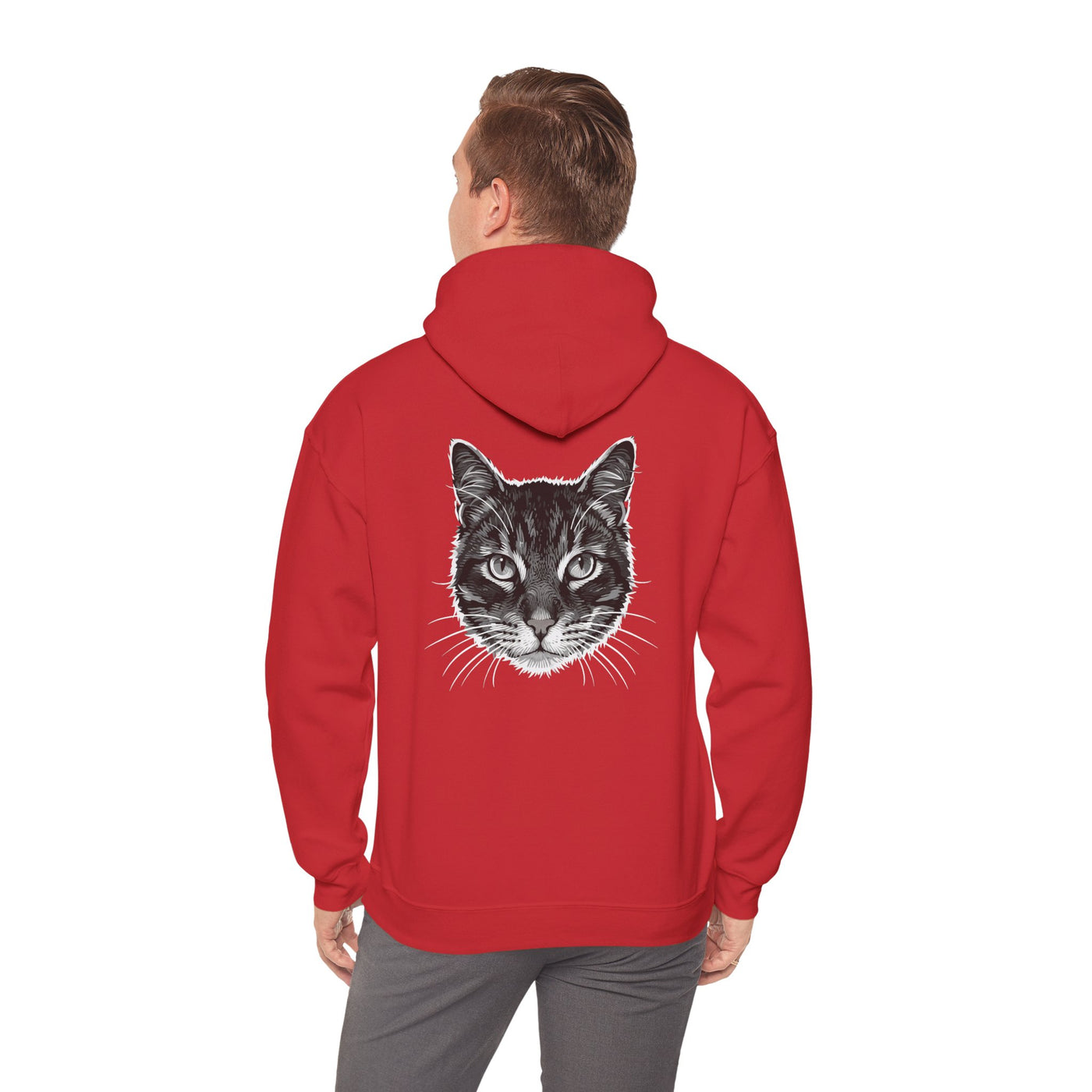 Cozy Cat Lover Hoodie style 1- Unisex Heavy Blend™ Sweatshirt, Purrfect Gift for Pet Owners, Casual Wear, Cat Themed Apparel, Cozy Clothing