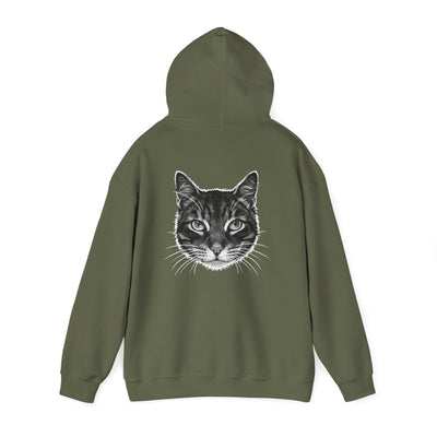 Cozy Cat Lover Hoodie style 1- Unisex Heavy Blend™ Sweatshirt, Purrfect Gift for Pet Owners, Casual Wear, Cat Themed Apparel, Cozy Clothing