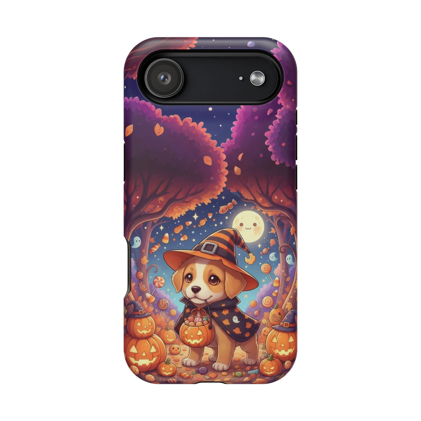 Halloween cute puppy anime style 1 Magnetic Impact-Resistant Phone Case, Cute Dog Design, Pet Owner Gift, Animal Lover Accessory, Birthday Gift for Dog Lovers