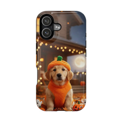 Halloween cute puppy photo style 3 Magnetic Impact-Resistant Phone Case, Cute Dog Design, Pet Owner Gift, Animal Lover Accessory, Birthday Gift for Dog Lovers