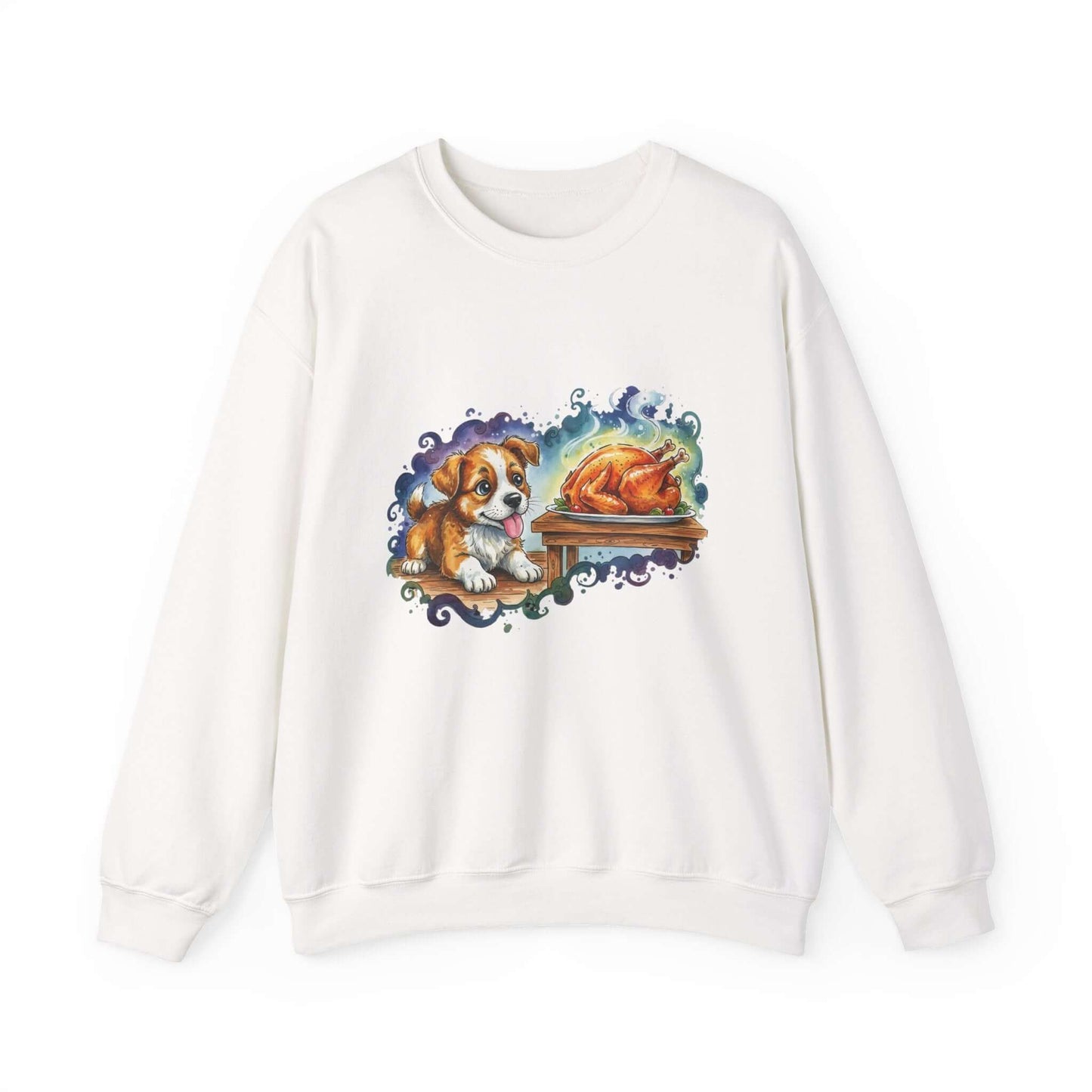 Watercolor Dog painting Unisex Crewneck Sweatshirt style 3