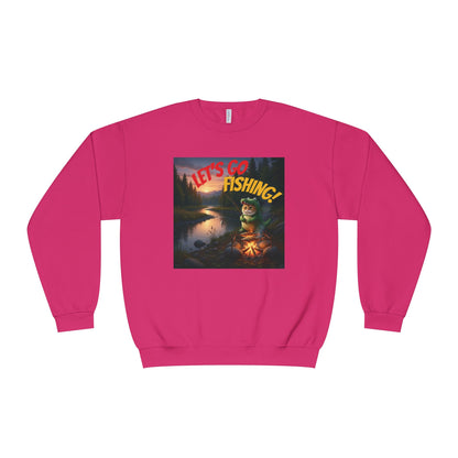Crocodile Cat Fishing Unisex NuBlend Sweatshirt style 1