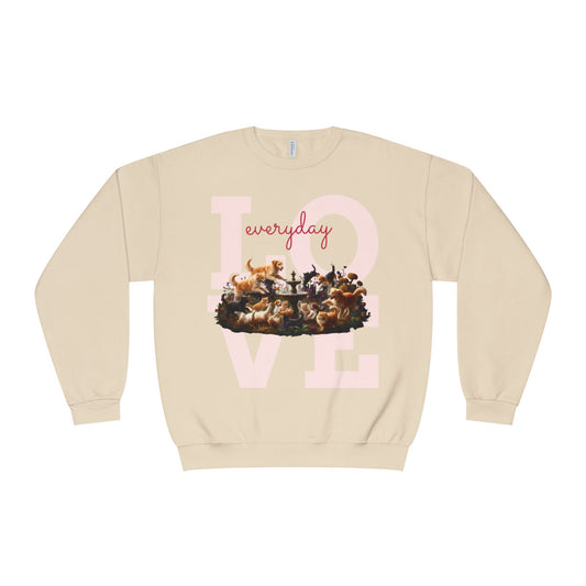 Love Everyday Cats & Dogs Unisex NuBlend Crewneck Sweatshirt
