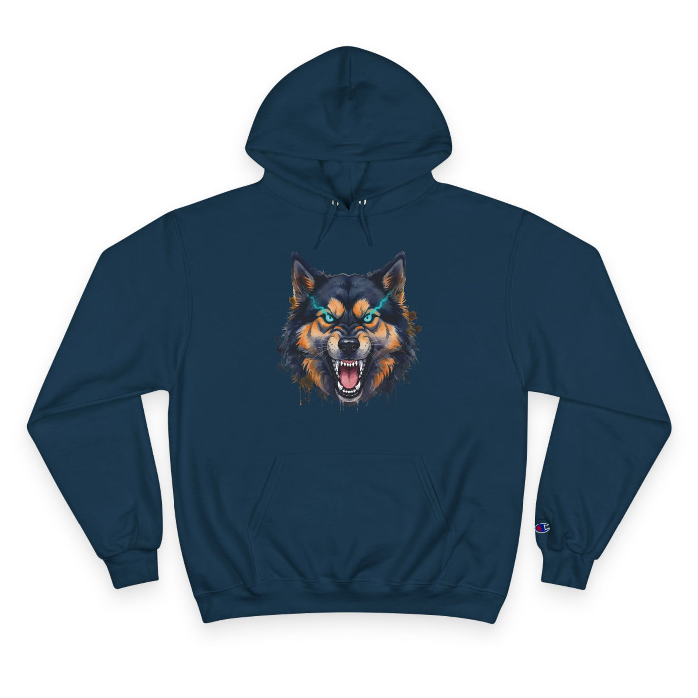 Angry Dog style 1 Men and Women Champion Hoodie
