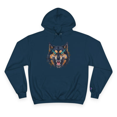 Angry Dog style 1 Men and Women Champion Hoodie