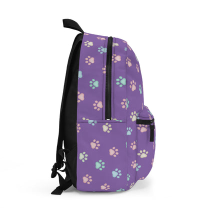 Cute Cat Paw Print Travel Casual Outings School Backpack style 1