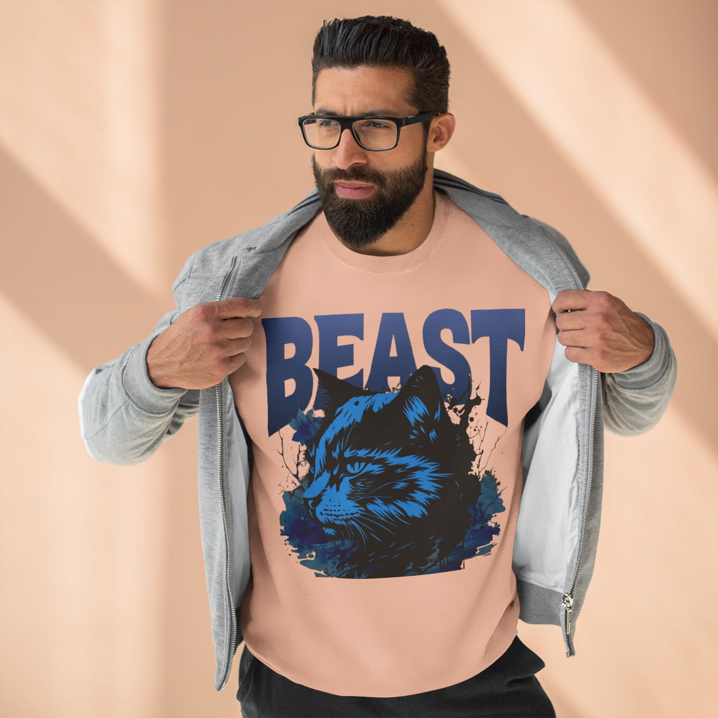 "Beast" Cat Lover style 1 Unisex Crewneck Sweatshirt