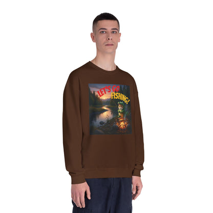 Crocodile Cat Fishing Unisex NuBlend Sweatshirt style 1