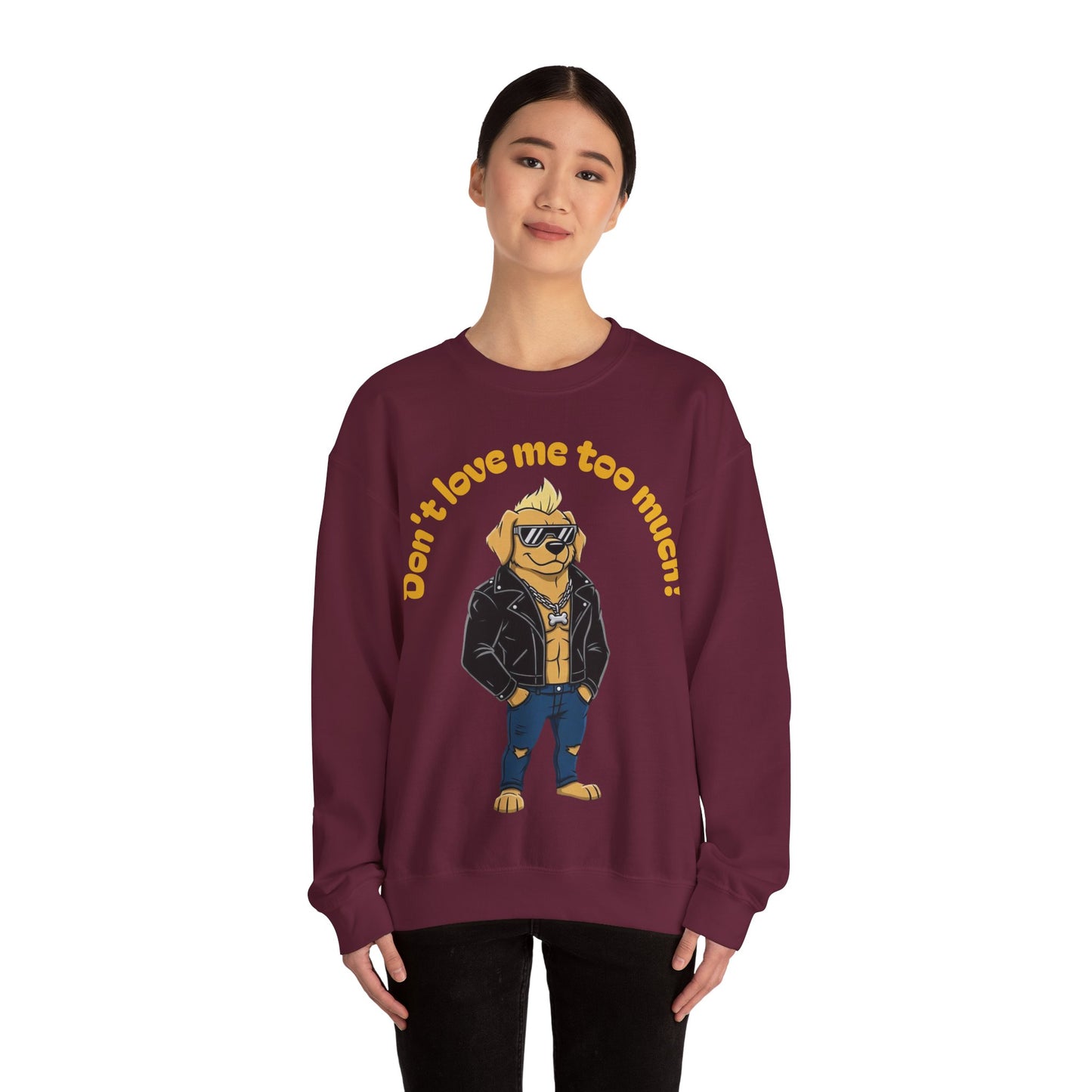Cool Dog Unisex Heavy Blend Crewneck Sweatshirt style 2