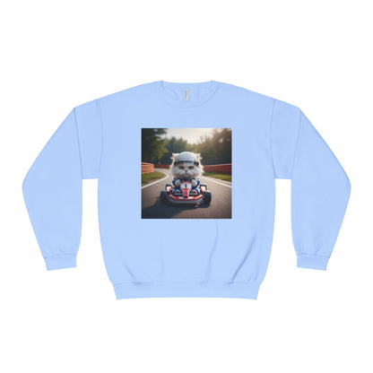 Go Kart Cat Unisex NuBlend Crewneck Sweatshirt style 1