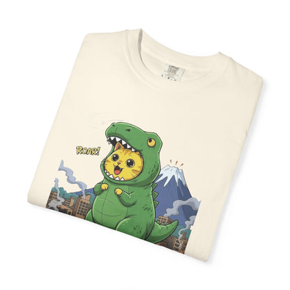 Cat cosplay Godzilla Funny Design Unisex T-Shirt style 1