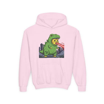 Cat cosplay Godzilla Unisex Kids Hoodie style 4