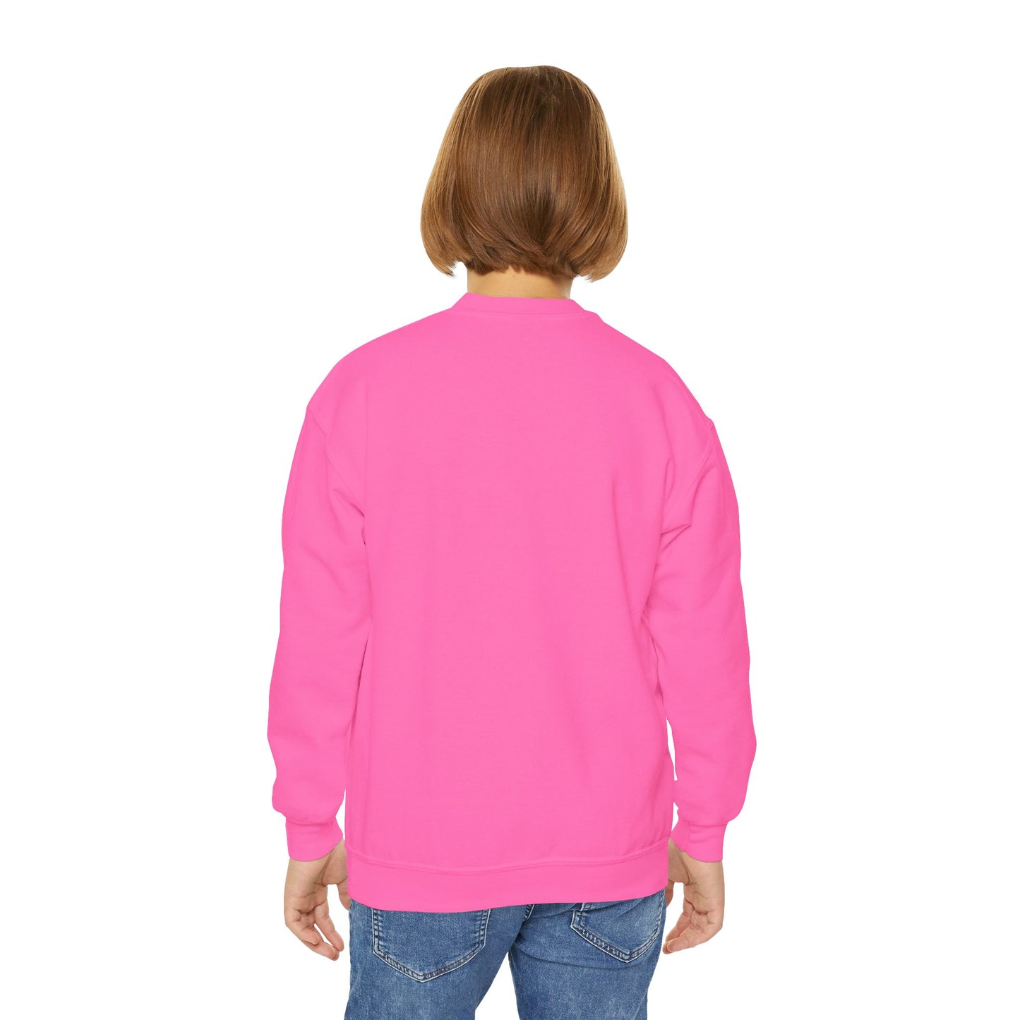 Cool Cat - Cozy Unisex Youth Crewneck Sweatshirt style 2