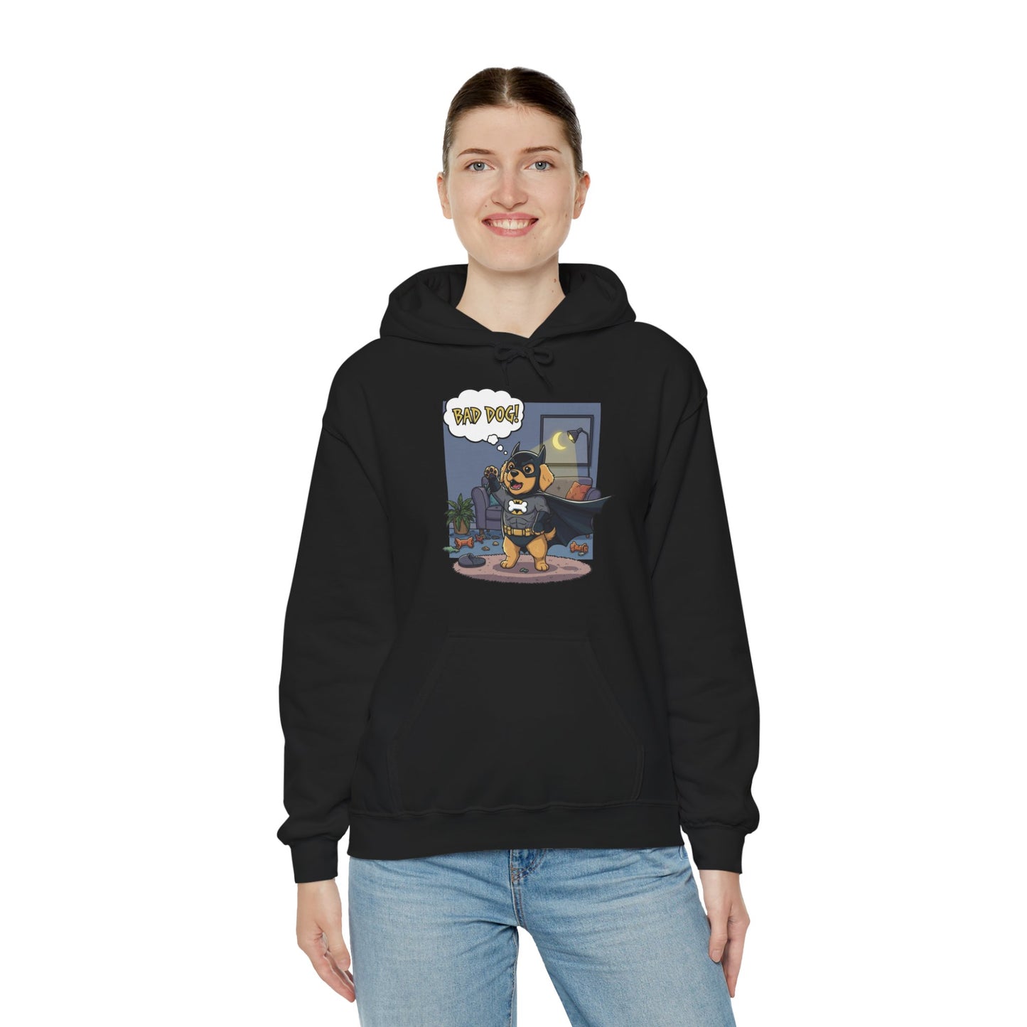 Dog cosplay Batman Funny Design Unisex Hoodie style 1