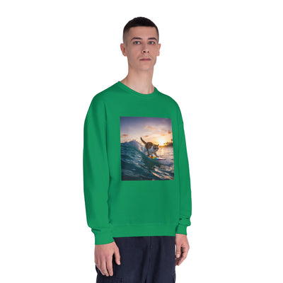 Surfing Cat style 2 Unisex NuBlend® Crewneck Sweatshirt