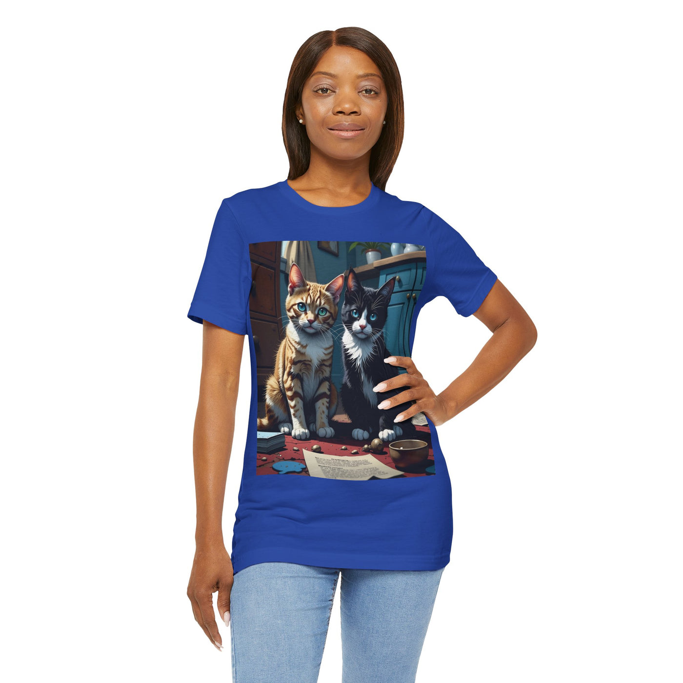 Adorable Cat Lovers Tee style 1- Cute Cat Graphic Tee, Pet Lover Gift, Animal T-Shirt, Birthdays, Cat Enthusiasts, Everyday Wear