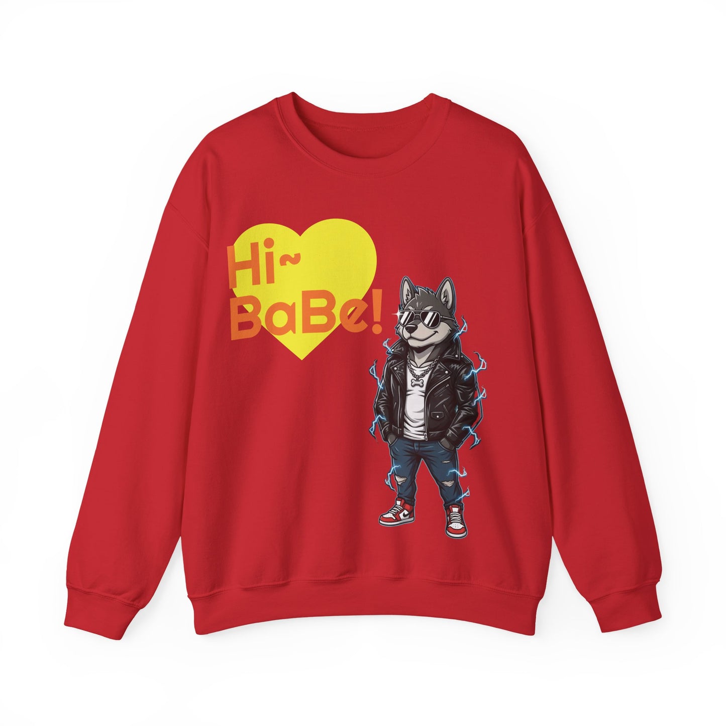 Cool Dog Unisex Heavy Blend Crewneck Sweatshirt style 3
