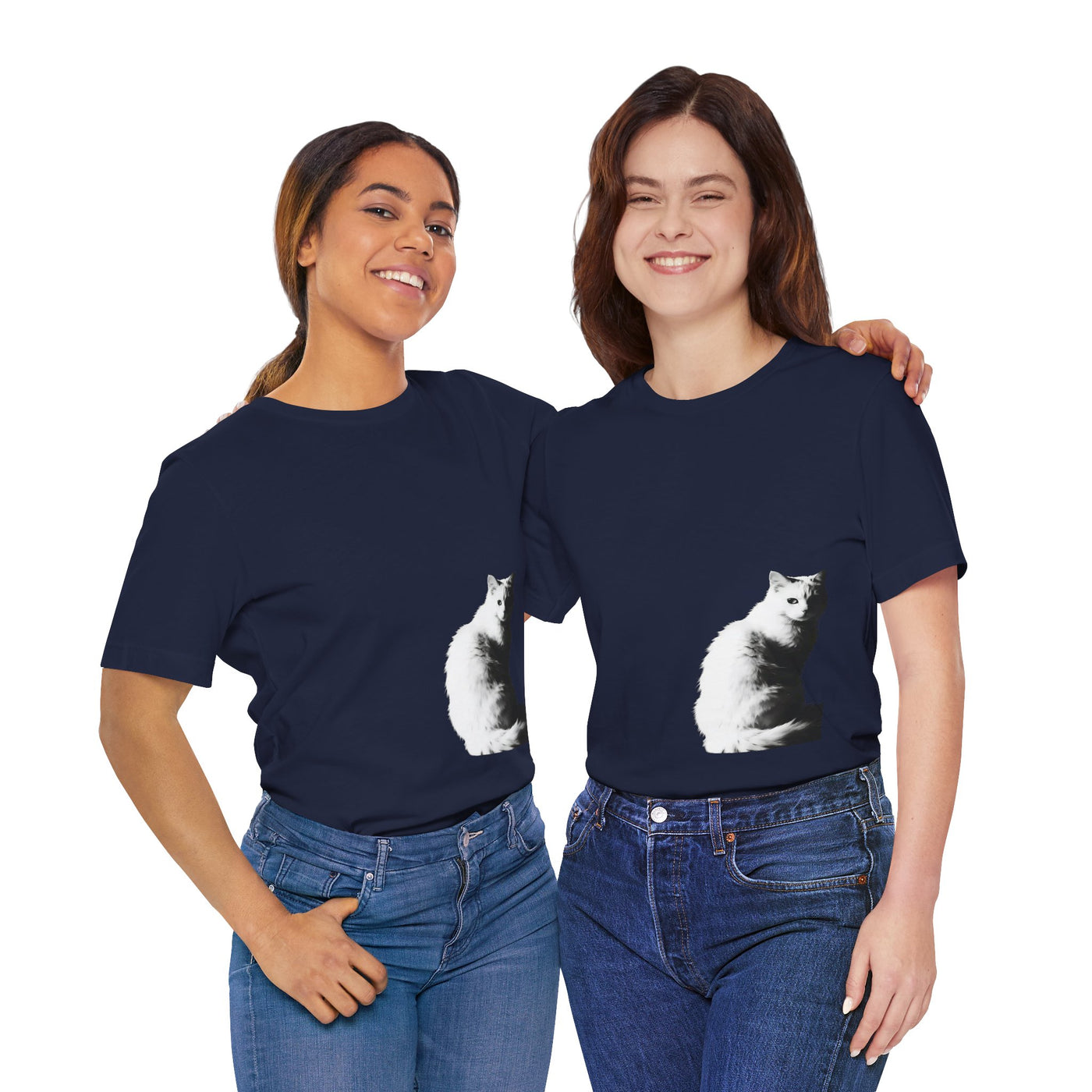 Cat Lover outlined style 1 Unisex Tee, Cat T-Shirt, Gifts for Cat Owners, Cute Cat Apparel, Pet Lover's Shirt, Everyday Casual Wear