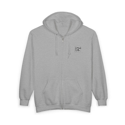 Dog Lover style 2 Unisex Full Zip Hoodie - Cozy, Customizable Sweatshirt Perfect for Gifting, Casual Wear, Fall/Winter Essentials, Lounge