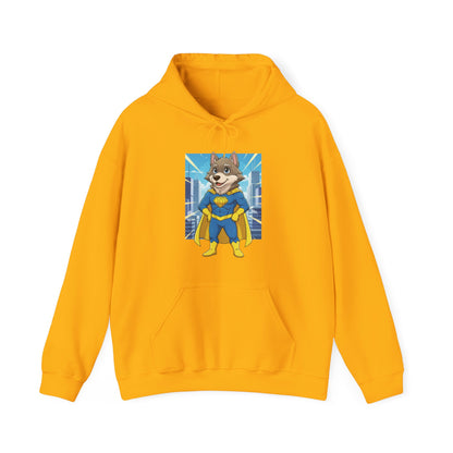 Dog cosplay Superman Funny Design Unisex Hoodie style 1
