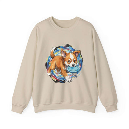 Watercolor Dog painting Unisex Crewneck Sweatshirt style 4