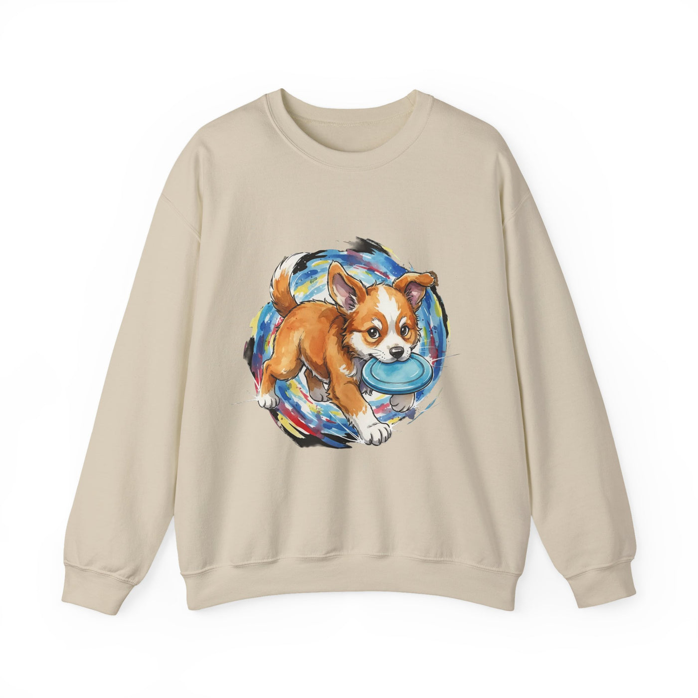 Watercolor painting style 7 Men & Women Cute Cat Pile Crewneck Sweatshirt