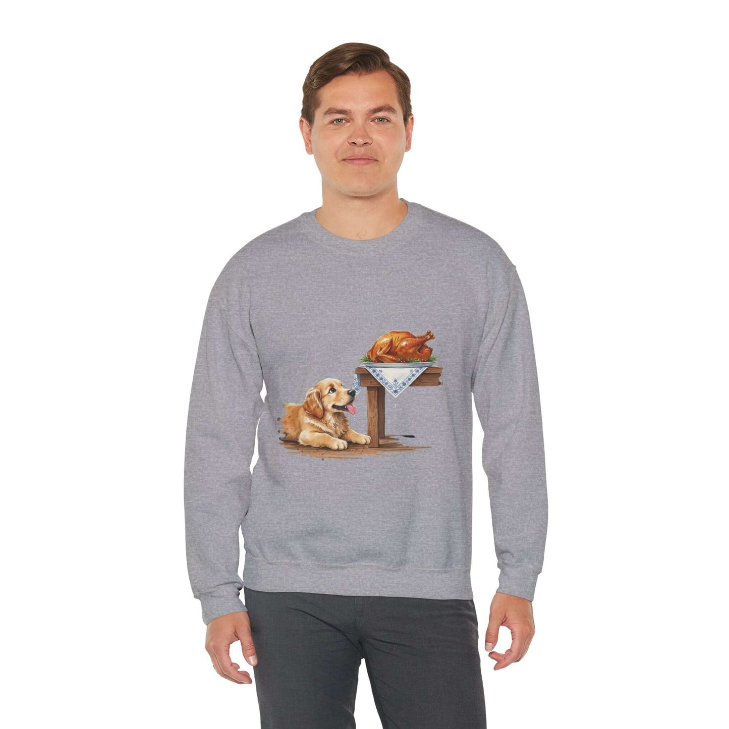 Watercolor Dog painting Unisex Crewneck Sweatshirt style 2
