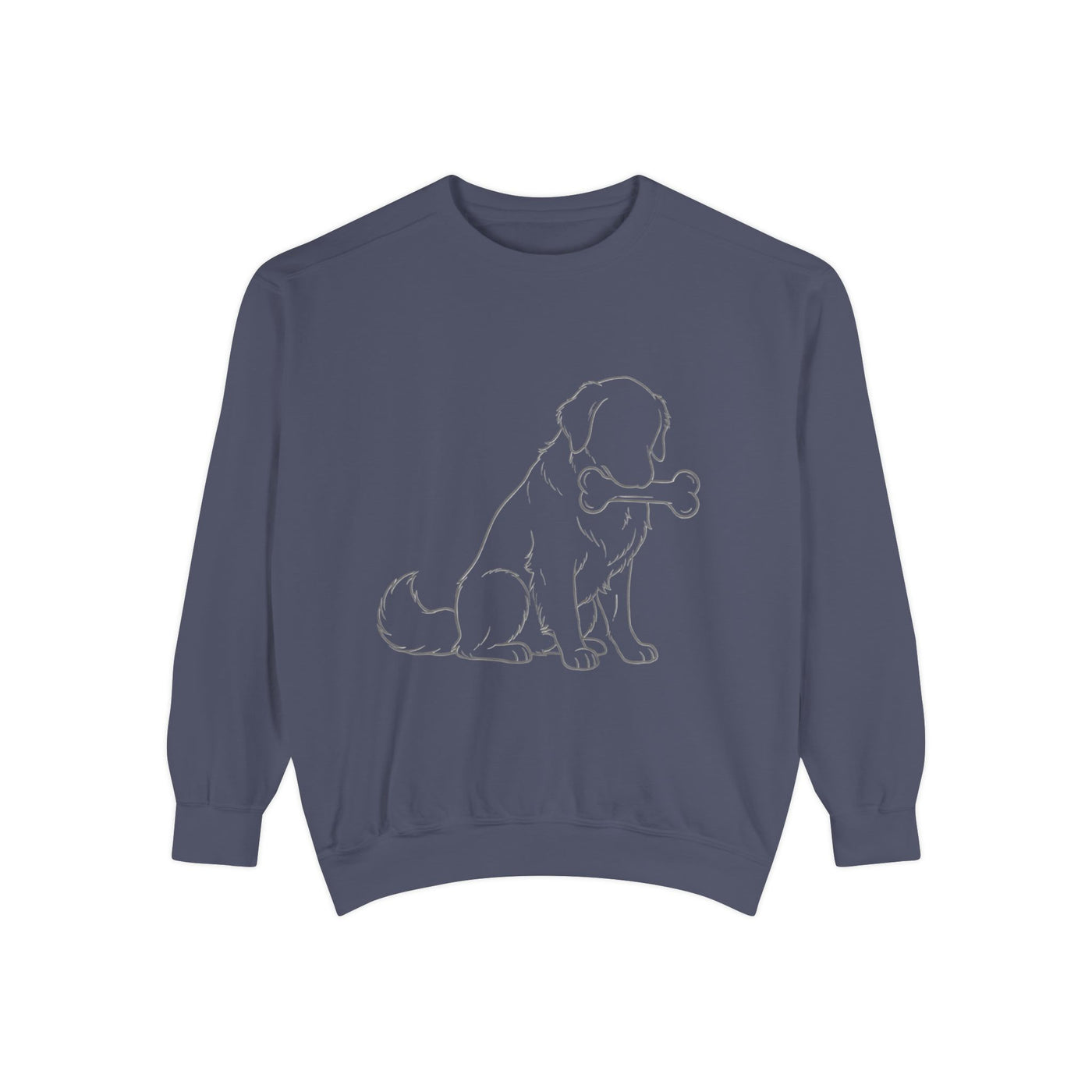 Sitting Dog Shadow style 1 Cozy Graphic Unisex Crewneck Sweatshirt