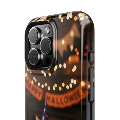 Halloween cute kitten photo style 4 Magnetic Phone Case, Cat Lover Gift, Impact-Resistant iPhone Case, Funny Pet Accessory, Unique Animal Design