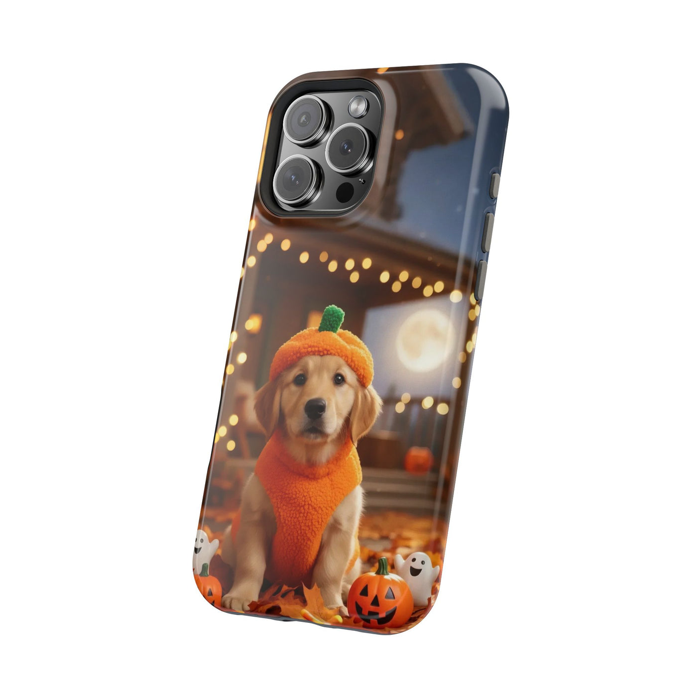 Halloween cute puppy photo style 3 Magnetic Impact-Resistant Phone Case, Cute Dog Design, Pet Owner Gift, Animal Lover Accessory, Birthday Gift for Dog Lovers