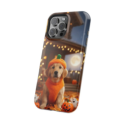 Halloween cute puppy photo style 3 Magnetic Impact-Resistant Phone Case, Cute Dog Design, Pet Owner Gift, Animal Lover Accessory, Birthday Gift for Dog Lovers