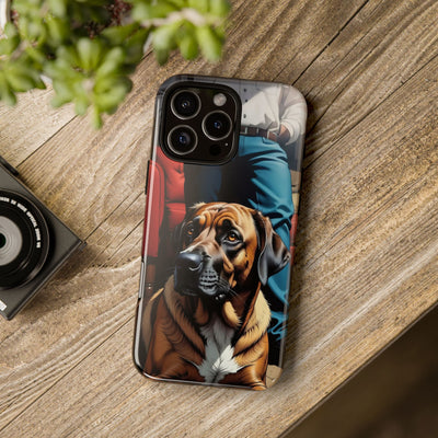 Dog on the floor - Tough Phone Case for Apple iPhone & Samsung Galaxy, Cute Pet Accessories, Gift for Cat Lovers