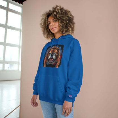 Angry Dog Men and Women Champion Hoodie style 4