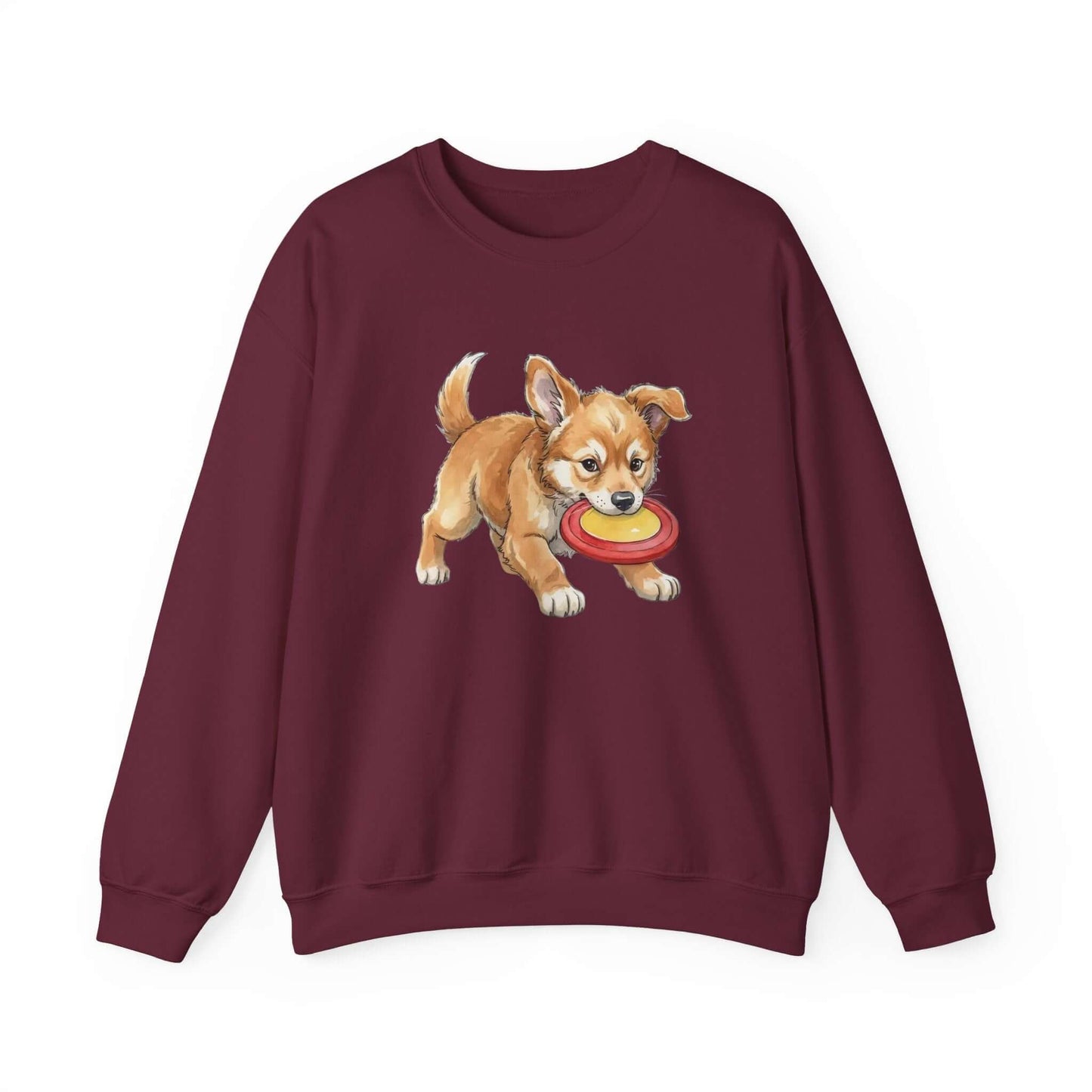 Watercolor Dog painting Unisex Crewneck Sweatshirt style 5