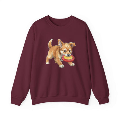 Watercolor Dog painting Unisex Crewneck Sweatshirt style 5