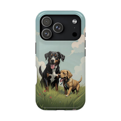 Dog Lovers' Magnetic Impact-Resistant Phone Case comic style 4, Cute Dog Design, Pet Owner Gift, Animal Lover Accessory, Birthday Gift for Dog Lovers