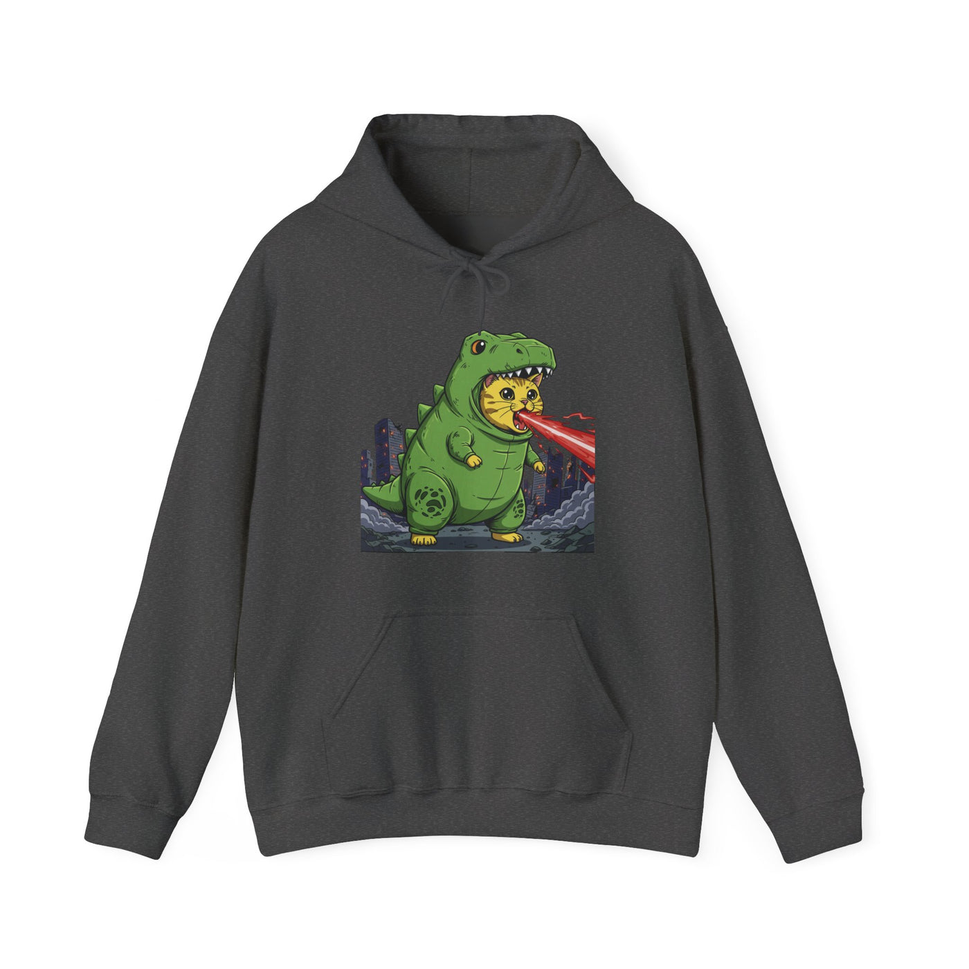 Cat cosplay Godzilla style 4 Unisex Hoodie - Fun & Playful Design