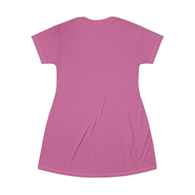 Cat "You're My Love" Print T-Shirt Dress - Perfect for Pet Lovers