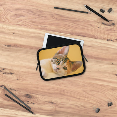 Cute Cat style 1 Laptop Sleeve, Pet Lover Gift, Stylish Computer Case, Birthday Present, Fun Travel Accessory