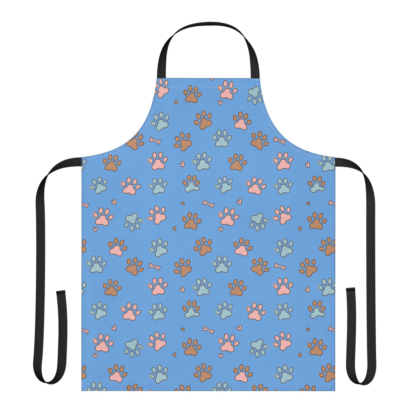 Cute Dog Paw Print 5-Color Straps Kitchen Apron
