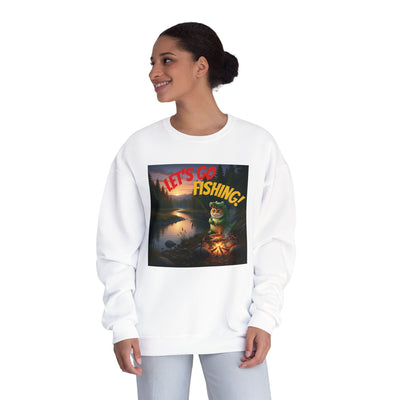 Crocodile Cat Fishing style 1 Unisex NuBlend® Crewneck Sweatshirt