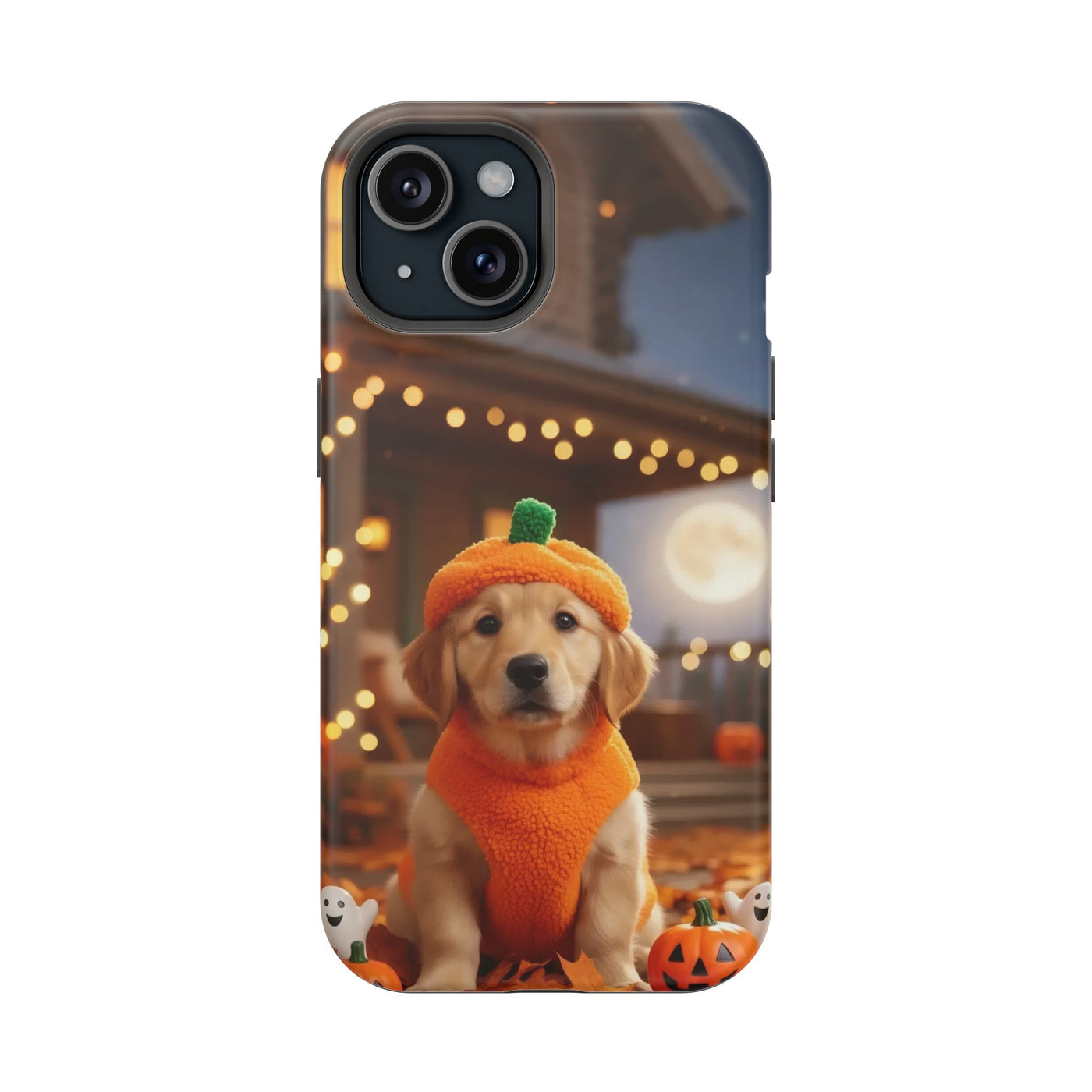 Halloween cute puppy photo style 3 Magnetic Impact-Resistant Phone Case, Cute Dog Design, Pet Owner Gift, Animal Lover Accessory, Birthday Gift for Dog Lovers