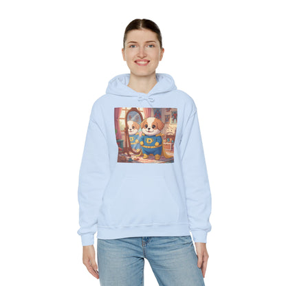 Dog cosplay Superman Funny Design Unisex Hoodie style 2