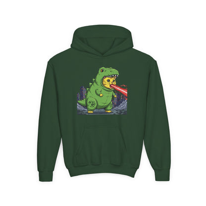 Cat cosplay Godzilla Unisex Kids Hoodie style 4
