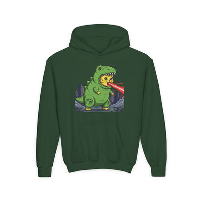 Cat cosplay Godzilla style 4 Unisex Kids Hoodie - Fun & Cozy Heavy Blend Sweatshirt with Cute Design